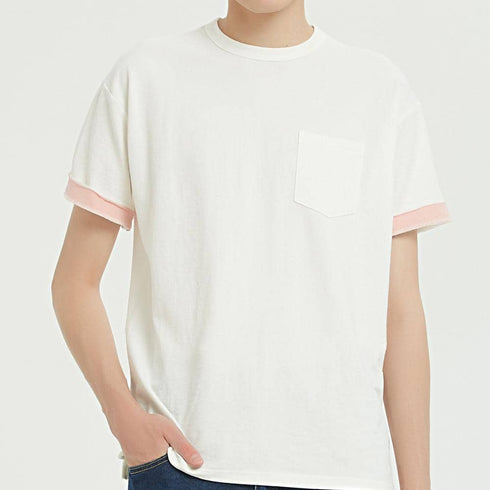 Boysnextdoor 棉麻寬版口袋T-Shirt